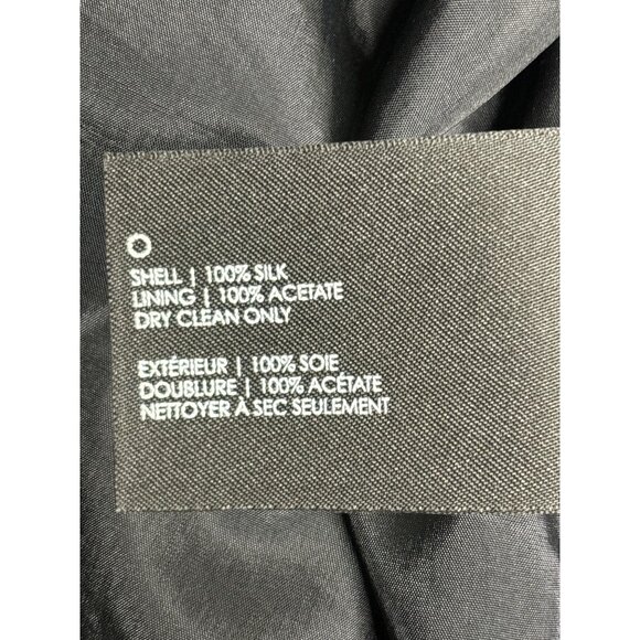 Club Monaco Black & White Abstract Print Silk Skirt - Picture 5 of 7